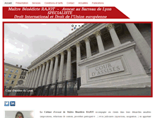 Tablet Screenshot of benedicterajot-avocat.com